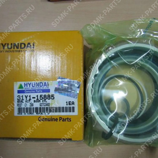 Ремкомплект гидроцилиндра стрелы 31Y1-15880 HYUNDAI R200W-7 31Y1-15885