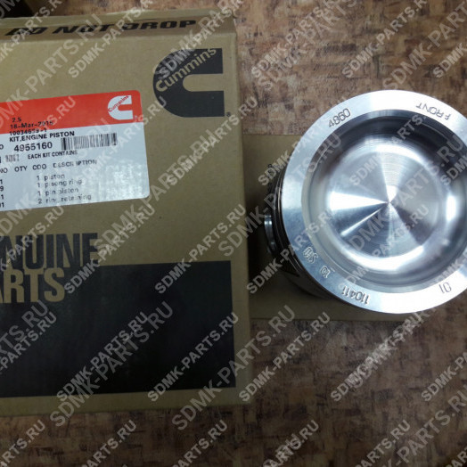 Поршень в сборе (кольца, палец) Cummins QSB4,5 4955160 1
